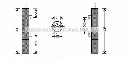 AVA QUALITY COOLING msd090 -  Осушитель, кондиционер